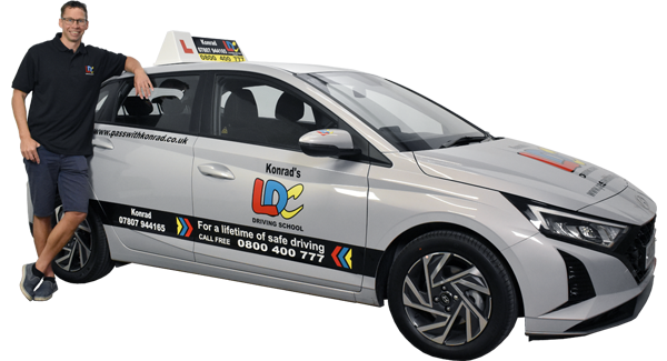Konrad Gurzynski's driving school car